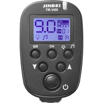 JINBEI TR-V6II Тригер спалаху, бездротовий тригер спалаху з дистанційним керуванням, тригер для дзеркальних камер, універсальна версія, передавач TR-V6II