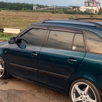 VL-Tuning Дефлектори вікон на Skoda Fabia II 2007 - універсал (накладні)