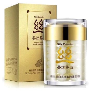 Крем для лица с экстрактом шелка Bioaqua Silk Protein Aqua Shiny Moisturizing Cream, 60 мл