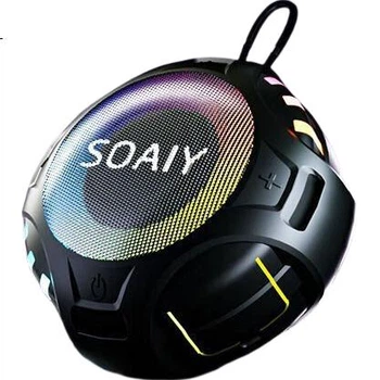 Колонка Soaiy SD-36 бездротова Bluetooth із сабвуфером компактна, для дому/вулиці, 2500мАг