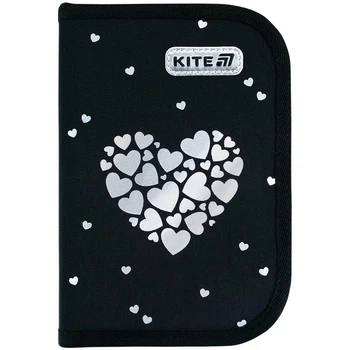 Пенал без наполнения Kite Black/Silver (K26-622-5)