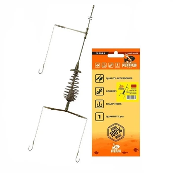 Монтаж карповый FeederPro №26 с кормушкой Пружина, 30 гр., в уп. 1 шт. (3KB5324)