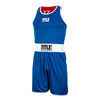 Форма для боксу двостороння TITLE Boxing Aerovent Elite Amateur Boxing Set 1 v. 2.0 Червоний/Синій YM
