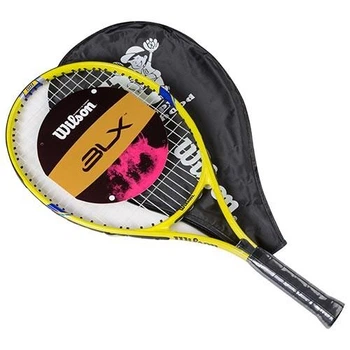 Детская теннисная ракетка Wilson BLX 23 дюйма для юниоров 119-135 см — профессиональная легкая ракетка для тренировок и игры в большой теннис желтый