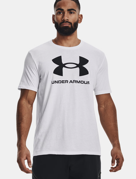 Мужская футболка Under Armour Logo белая, размер L