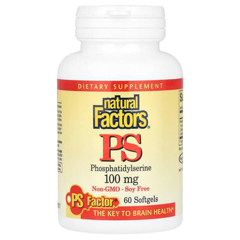 Фосфатидилсерин Natural Factors "PS Phosphatidylserine" 100 мг (60 капсул)