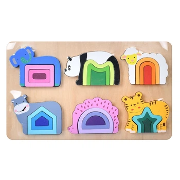 Деревянная игрушка Рамка-вкладыш "Животные" MD 0730(Animals) Bambi MD 0730(Animals)