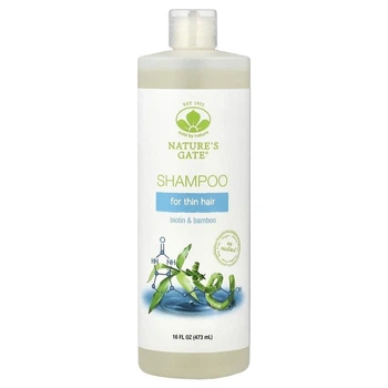 Шампунь для тонкого волосся з біотином та бамбуком Mild By Nature Nature's Gate Shampoo for Thin Hair Biotin & Bamboo, 473 мл