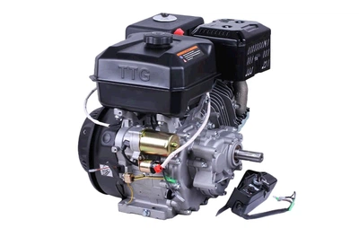 Двигатель м/б 194FE (22Hp) (полный комплект) (с понижающим редуктором 1/2) (вал Ø 25мм, под шпонку) нового образца с електростартером AMG