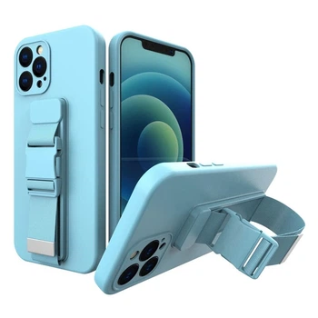 Чехол Hurtel с ланцюжком для iPhone 13 Blue (9145576218105)