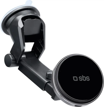 Uchwyt samochodowy do telefonu SBS Car Holder MagCharge 15W Black (TESUPMAGEXTWIR15W)