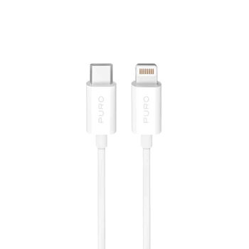 Kabel Puro TPE 20W USB-C - Lightning 3 m White (8018417498909)