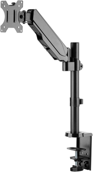 Uchwyt biurkowy Techly INFOSEC 17-32" 8 kg Black (ICA-LCD 515B)