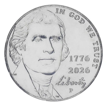 Монета США 5 центів 2026 UNC P 250 років незалежності США (1776-2026)