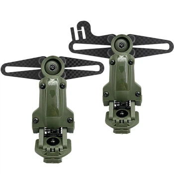 Крепление для наушников Peltor Comtac II/III/XPI, Sordin, RangeGuard по типу AXL Чебурашки, Green (12349)