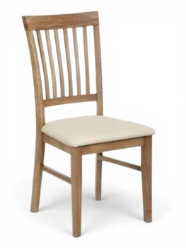 Стул кухонный деревянный из ясеня со спинкой стулья на кухню для кафе в гостиную стульчик из дерева с мягким сиденьем Райнес (Виктория) ясень натуральный флай 2207