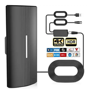 Цифровая ТВ-антенна HDTV Digital 4K UHD (внутренняя/внешняя, 1080p, с коаксиальным кабелем)