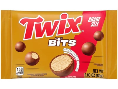 Шоколадные шарики Twix Bits Crunchy Cookie Chocolate Candy 80г