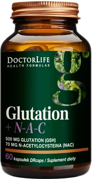Suplement diety Doctor Life Glutation + N-A-C 60 kapsułek (5903317644347)