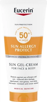 Сонцезахисний крем-гель для обличчя та тіла Eucerin Sun Allergy Protect SPF 50+ 200 мл (4005800375149)