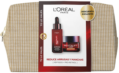 Набір для догляду за обличчям L'Oreal Paris Revitalift Laser Антивікова сироватка для обличчя 30 мл + Антивіковий денний крем Spf 25 50 мл (8445098545460)