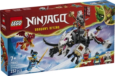 Конструктор Lego Ninjago Зильвар и дракон Гримтак 71863