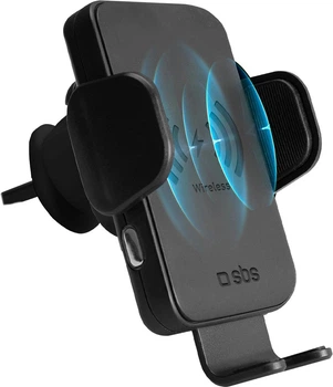 Uchwyt samochodowy do telefonu SBS Smartphone holder with wireless charger for air vent Black (TESUPWIR15WAUT)