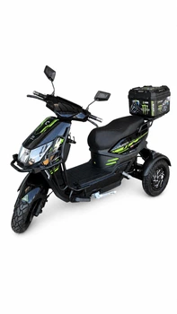 Электроскутер трицикл Maraton Cruzzer 12" (2500W 72V 50Ah) с кофром