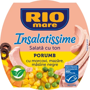 Салат Rio Mare Insalatissime з тунцем та кукурудзою, 160 г