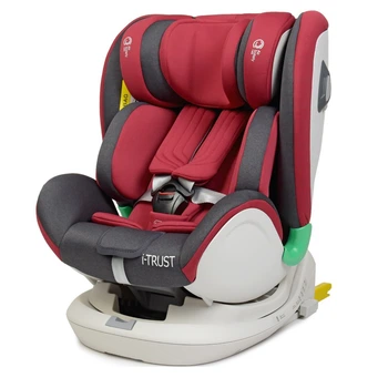Дитяче автокрісло El Camino i-TRUST Зріст 40-135 см Система Isofix Top Tether Red