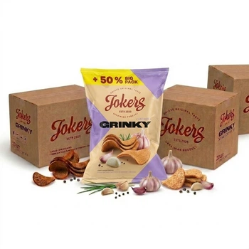 Ящик грінок житньо-пшеничних Часник Jokers м/у 120г