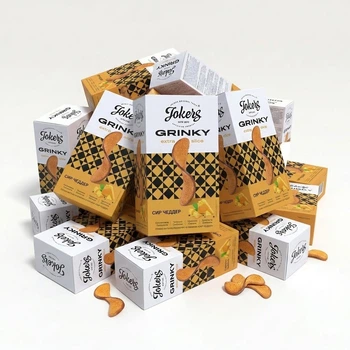 Ящик грінок житньо-пшеничних Сир Чеддер Extra Slice Jokers к/у 90г