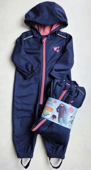 Софтшел комбинезон на флисе Lupilu 110-116 см Softshell водонепроницаемый для девочек 006714