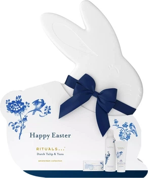 Набір косметики для догляду Rituals Amsterdam Collection Гель-пінка для душу 200 мл + Крем для тіла 100 мл + Ароматизатор для автомобіля у дерев’яному футлярі 2 × 3 г (8719134211245)