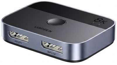 Коммутатор UGREEN DP8K 8K HD DP1.4 Silver