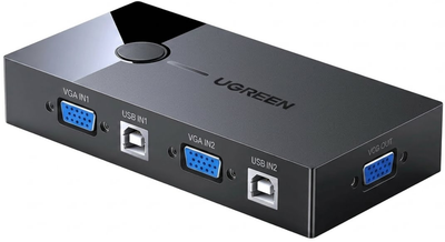 KVM-переключатель UGREEN VGA 2-Port USB Black
