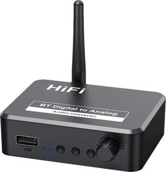 ЦАП LinkS-ne Bluetooth 5.1 HiFi USB - RCA/AUX Black
