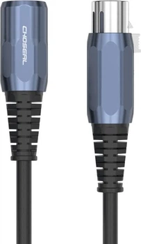 Аудиокабель Choseal QS3518T20 XLR «папа»-«мама» 20 м Black