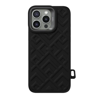 Противоударный чехол Kajsa Briquette Collection Rhombus back case for iPhone 16 Pro Black