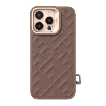 Противоударный чехол Kajsa Briquette Collection Rhombus back case for iPhone 16 Pro Max Desert