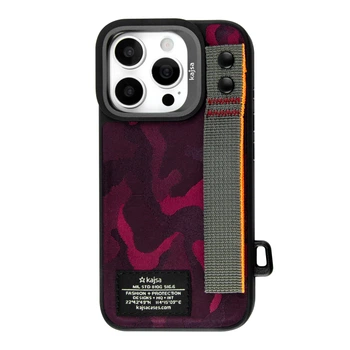 Протиударний Чохол Kajsa Outdoor Collection Camo Satin Straps back case for iPhone 16 Pro Red
