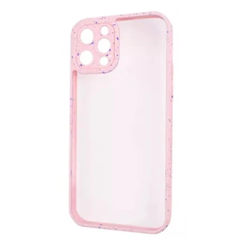 Противоударный чехол iPaky Exclusive Dot Bumper для iPhone 12 Pro Max розовый