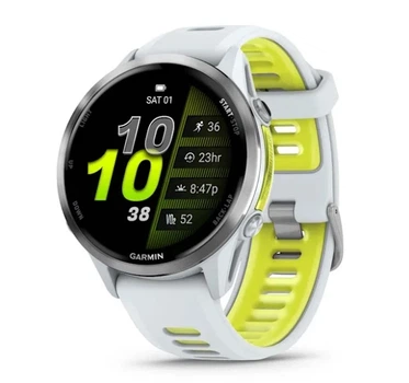 Смарт-годинник GARMIN Forerunner 970 Titanium w. Whitestone Case and Whitestone/T. Amp Yellow Band (010-02969-01/11/61)