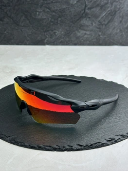 Солнцезащитные очки Oakley Radar EV Path OO9208 черные матовые с линзой Prizm Ruby, спортивные, велокуляры, мужские,