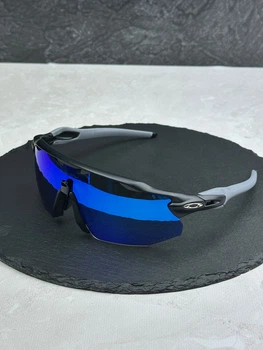 Сонцезахисні окуляри Oakley Radar EV Advancer OO9442 чорні з синьою лінзою Prizm Sapphire, спортивні, чоловічі,