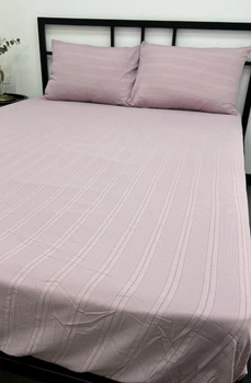 Простынь на резинке муслин 160х200х25 Colorful Home пыльная роза