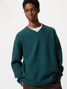 Пуловер чоловічий Uniqlo 925631960 XL Зелений (1159864684)