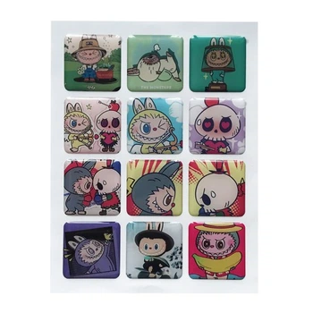 Набір наклейок 3D STICKERS Labubu 6
