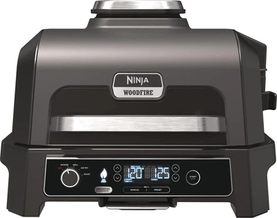 Гриль-барбекю электрический и коптильня Ninja Woodfire Pro XL OG850EU 1700 Вт черный