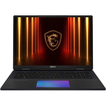 Ноутбук MSI Titan 18 HX AI A2XWJG 18" Mini LED 3840x2400 120 Гц / Intel Core Ultra 9 285HX / NVIDIA GeForce RTX 5090 24 ГБ / RAM 64 ГБ / DDR5 / SSD 6 ТБ / Windows 11 Pro / 3.6 кг (A2XWJG-614US, TITAN18HXA2614)